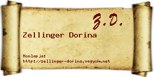 Zellinger Dorina névjegykártya