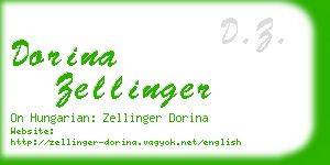 dorina zellinger business card